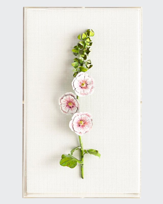 Original Painted Hollyhock Study
